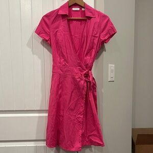 New York & Company Fuchsia Midi Dress